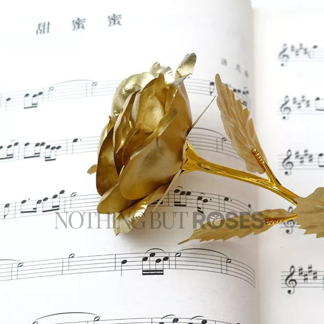 gold plated rose, gold rose, 24k gold rose